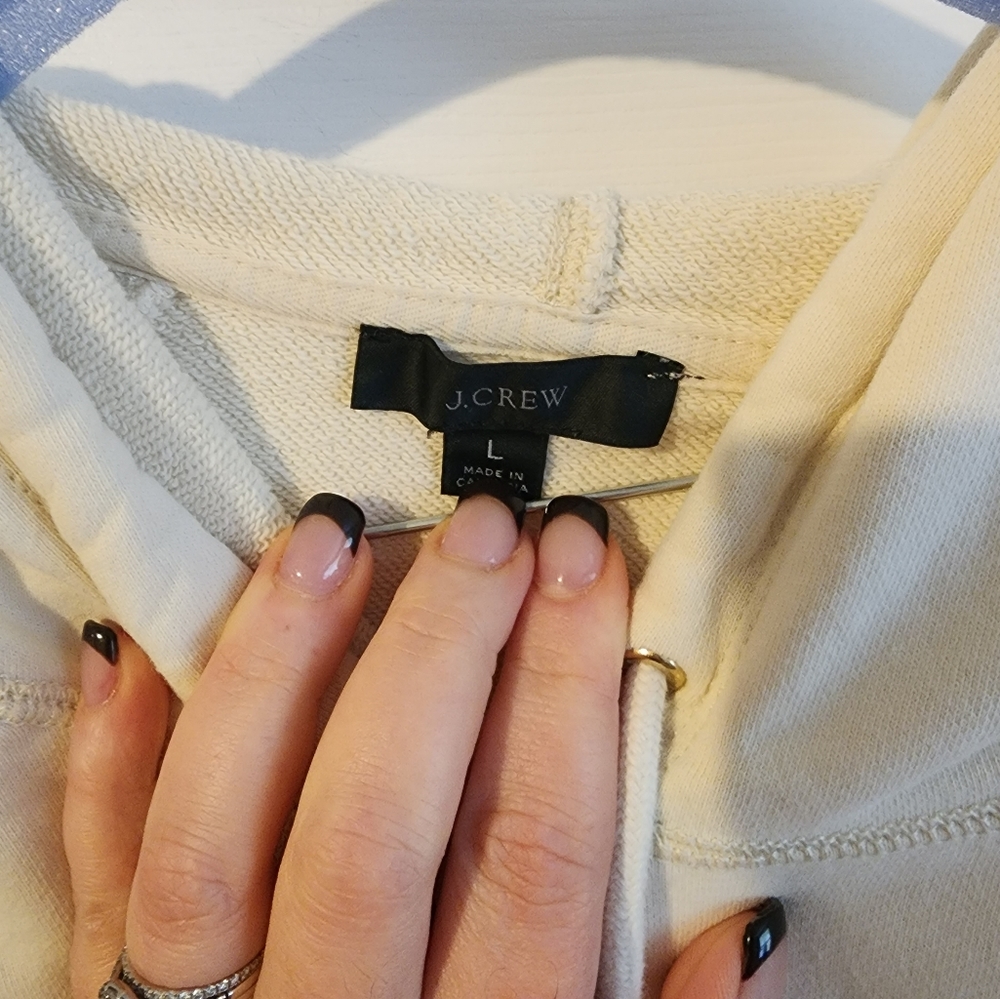 J. Crew Cream Jogger Set with Black Stripes - Picture 2 of 3